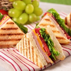 Paneer Corn Sandwich with French Fries and Cold Beverage [250 ml] Combo